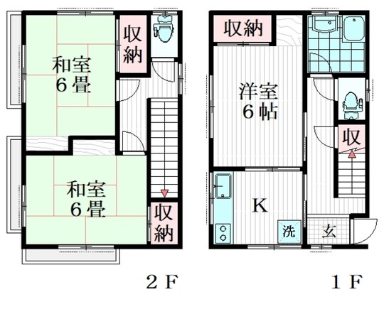 徳丸一戸建て貸家の物件間取画像